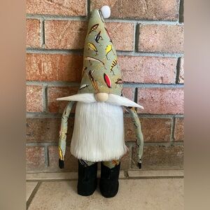 Handmade fishing gnome